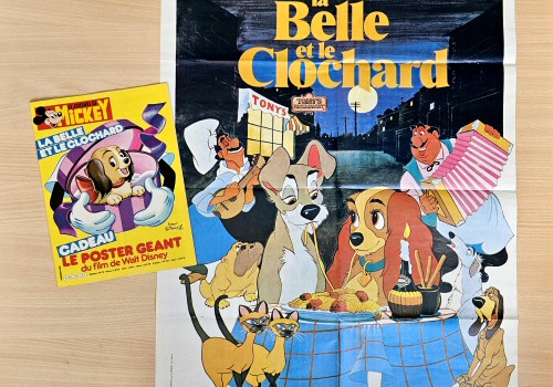 Le Journal de Mickey 1985 : 1702 - 1708 - Affiche La Belle et le Clochard
