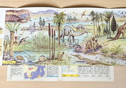 Le Journal de Mickey 1985 - N° 1712 encart dinosaures 1