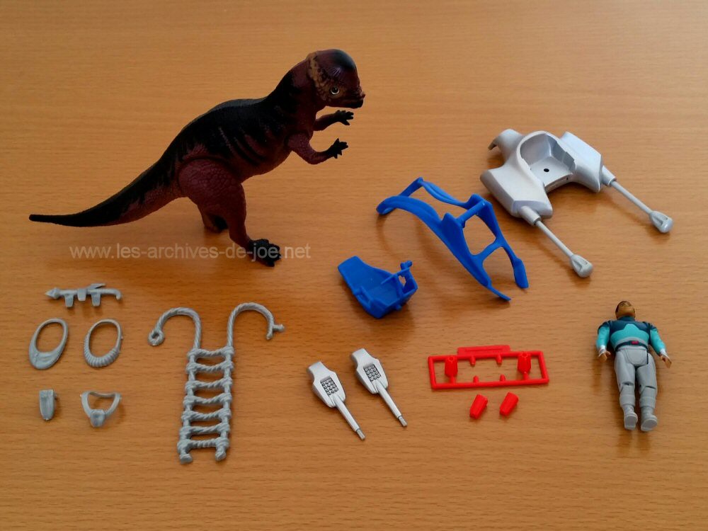 Dino-Riders Pachycéphalosaure avec Tagg - tous les accessoires