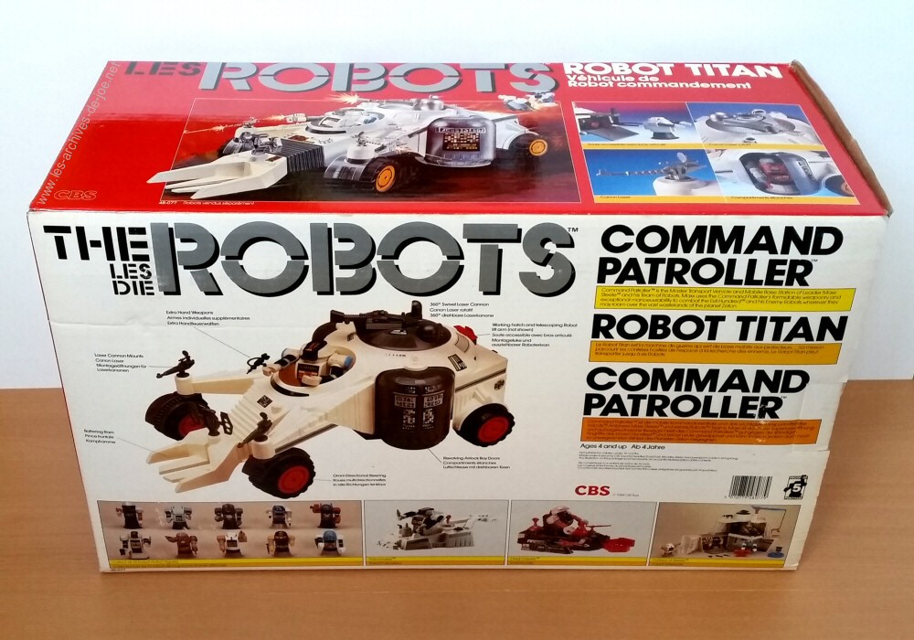 Robo Force - Robot Titan - Command Patroller - boite européenne, face arrière 