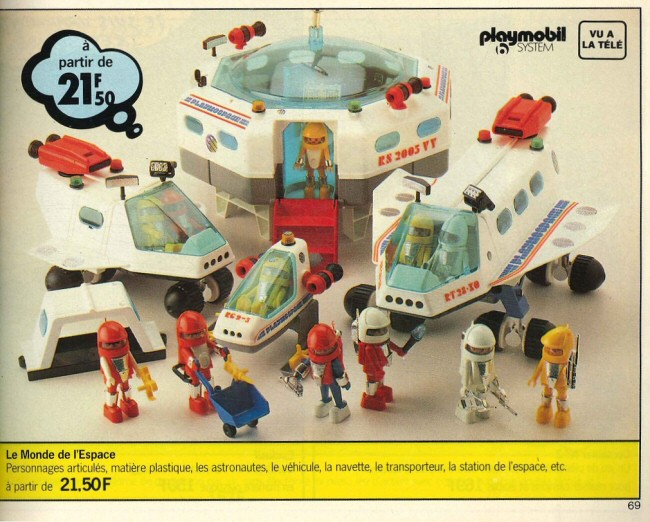Playmospace - publicité Nouvelles Galeries 1982