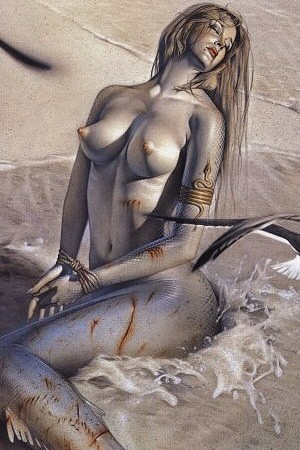 Hajime Sorayama - Gynoid mermaid