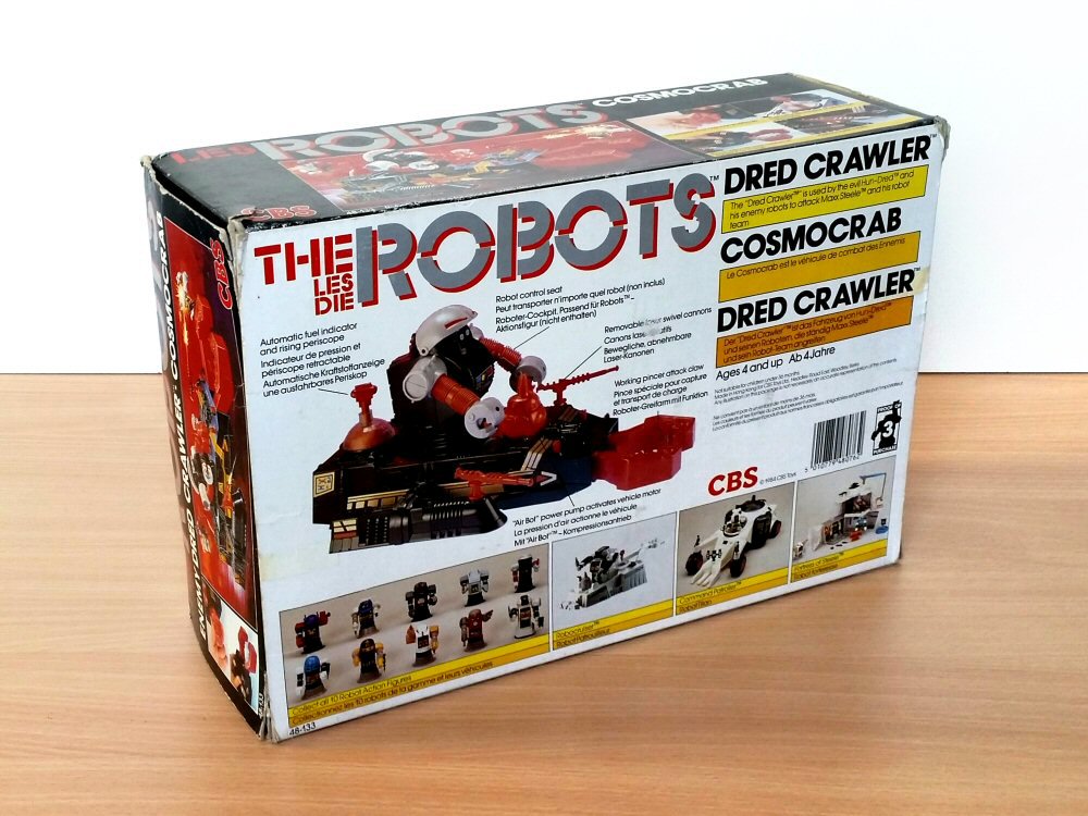 Robo Force - Cosmocrab - Dred Crawler - boite européenne, face arrière 