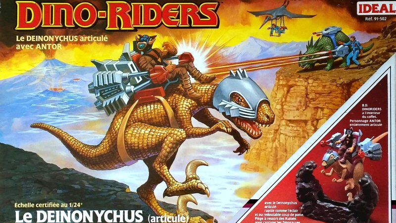 Dino-Riders Deinonychus Rulon avec Antor