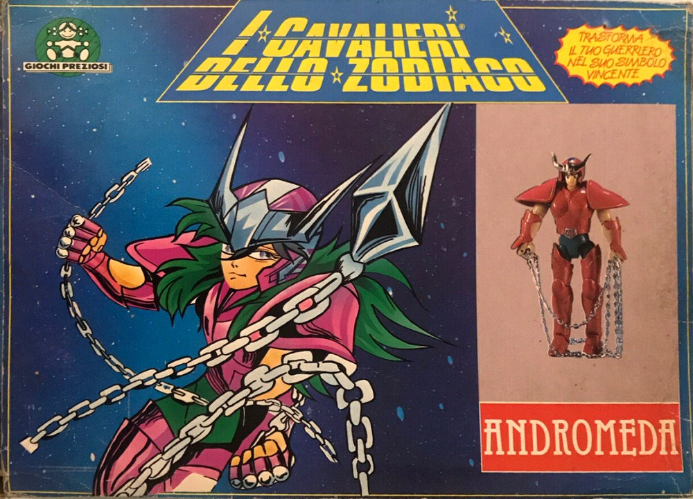 Les Chevaliers du Zodiaque Bandai vintage - Andromède V1 - boite italienne (1989)