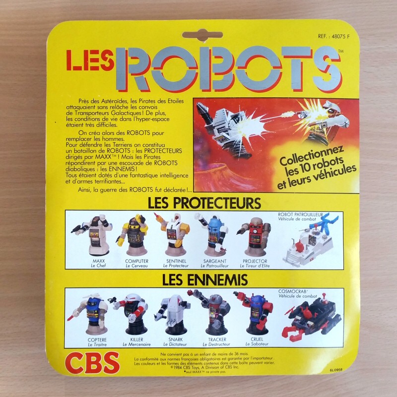 Robo Force Killer (Hun-Dred) blister français - Version B - dos