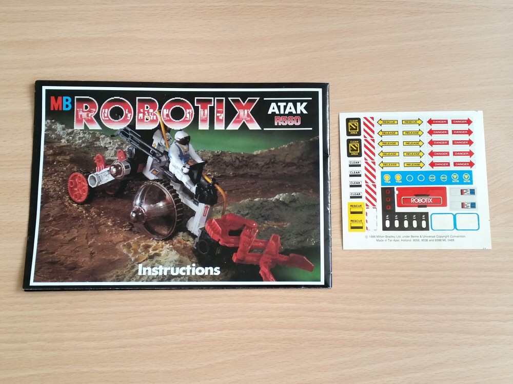 Robotix R560 Atak - notice et stickers