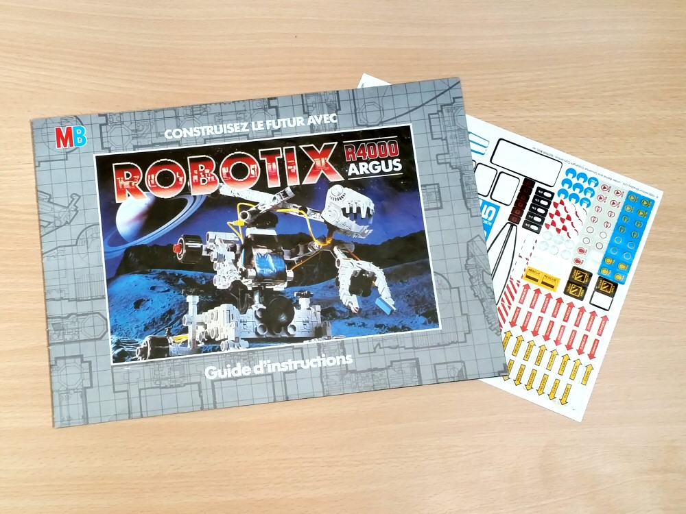 Robotix R4000 Série Argus - notice et stickers (en partie posés)